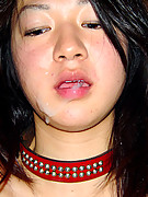 Bukkake faced semen psychos